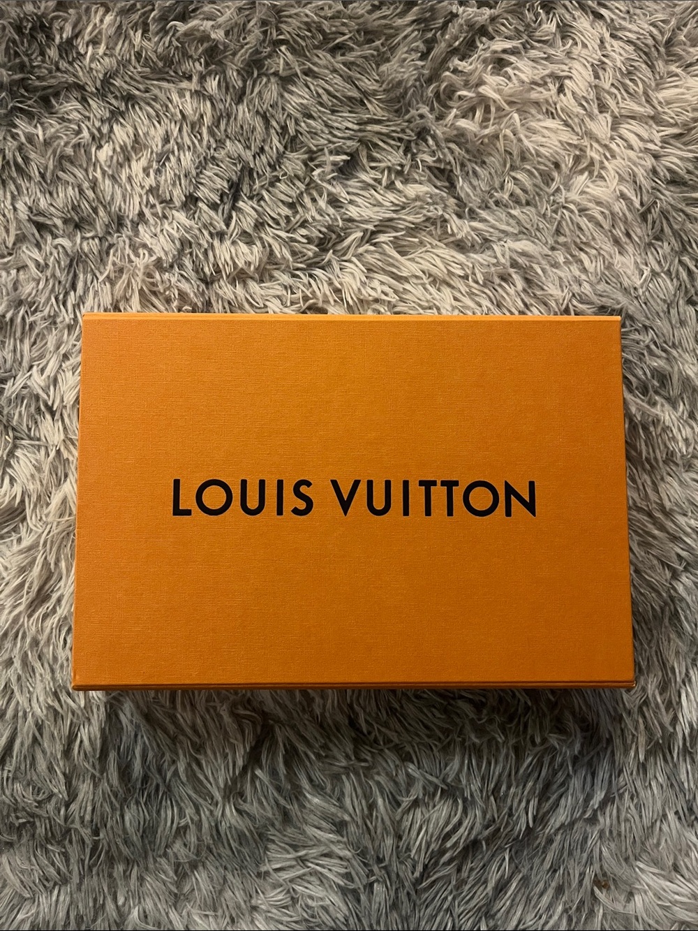 Louis Vuitton Orange Box with Black Logo